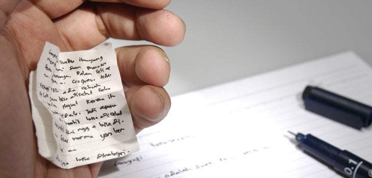 Cosas de maestros: Las chuletas y otras técnicas para copiar Cosas de maestros: Las chuletas y otras técnicas para copiar