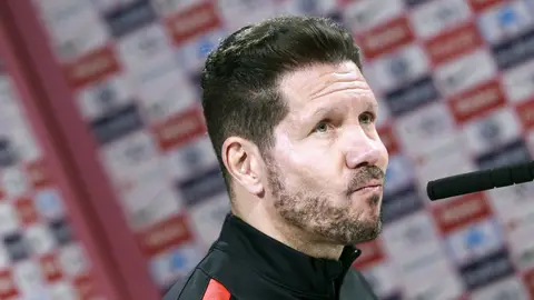 Simeone, en rueda de prensa Simeone, en rueda de prensa