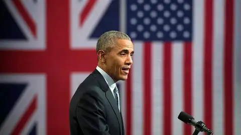 Obama durante su visita a Londres Obama durante su visita a Londres