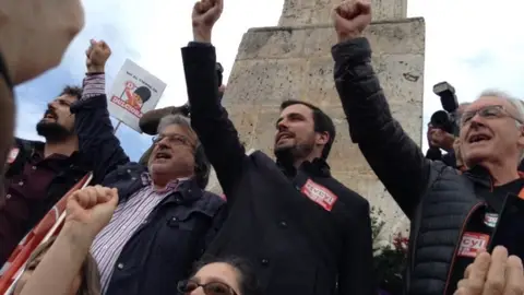 Alberto Garzón, durante un acto de Izquierda Unida Alberto Garzón, durante un acto de Izquierda Unida
