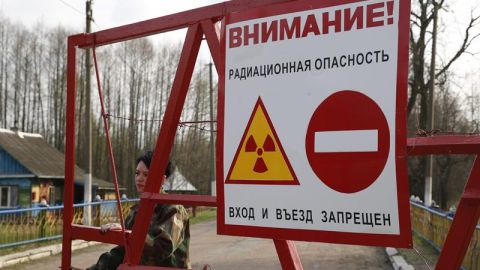 Zona de exclusi&oacute;n a 30 kil&oacute;metros del reactor nuclear de Chern&oacute;bil