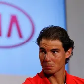 Rafa Nadal en un acto publicitario Rafa Nadal en un acto publicitario