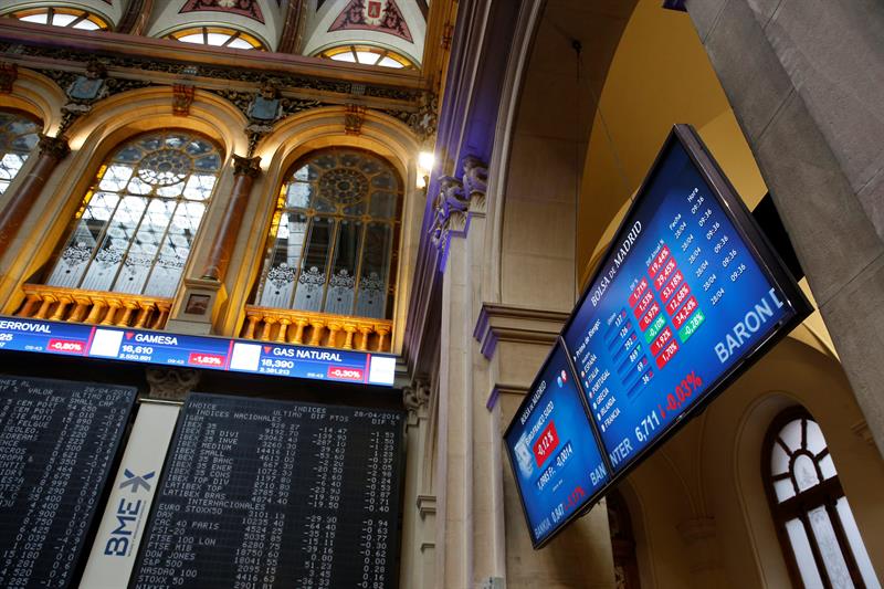 El IBEX pierde un 1,43 % y los 9.200 lastrado por Wall Street y Asia El IBEX pierde un 1,43 % y los 9.200 lastrado por Wall Street y Asia