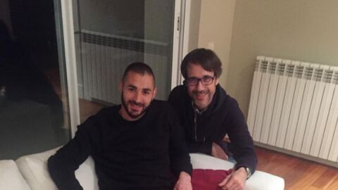 Karim Benzema junto a Juan Muro, exfisio del Real Madrid