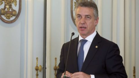 Urkullu en rueda de prensa