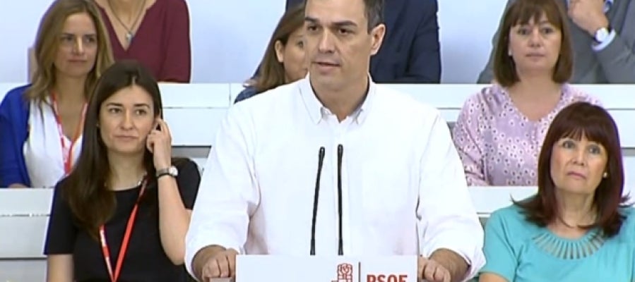 Pedro Sánchez en el Comité del PSOE Pedro Sánchez en el Comité del PSOE