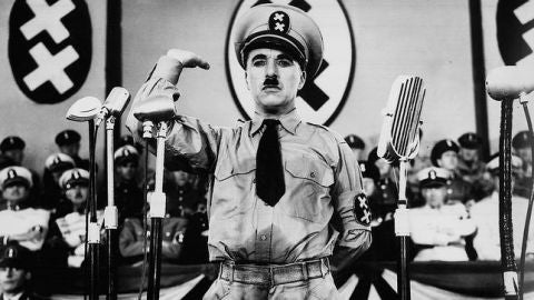 Chaplin en El Gran Dictador