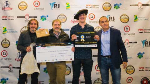 Campe&oacute;n del certamen de Pintxos de Bacalo de Gipuzkoa.