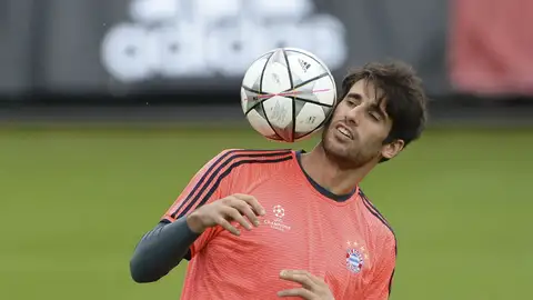 Javi Martínez, en el entrenamiento del Bayern Javi Martínez, en el entrenamiento del Bayern