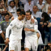 Cristiano y Bale festejando el gol del galés