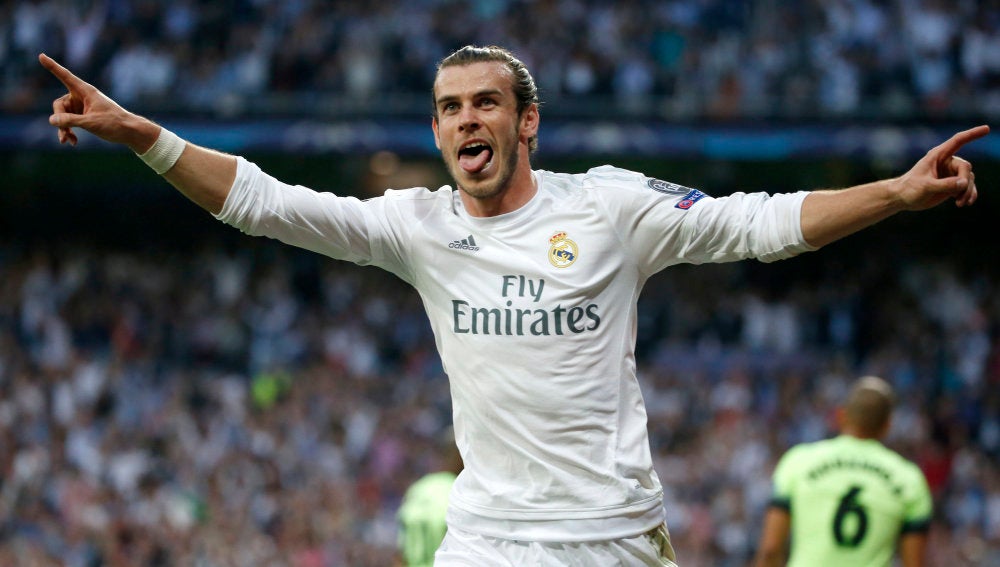 Bale celebrando su espectacular gol