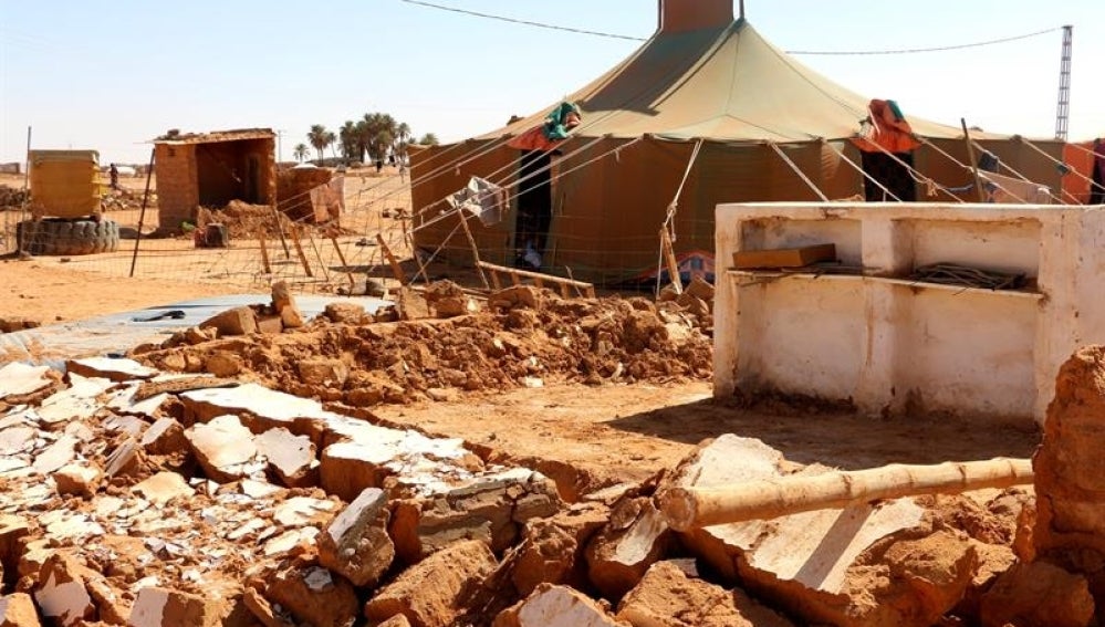 Vista general del campo de refugiados saharaui, en el desierto occidental de Argelia