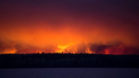 Un incendio en Alberta, Canad&aacute;