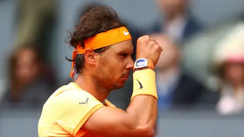 Nadal se lamenta tras un punto ante Murray Nadal se lamenta tras un punto ante Murray