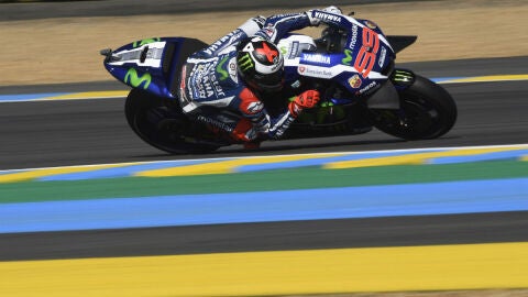 Lorenzo, en el trazado de Le Mans