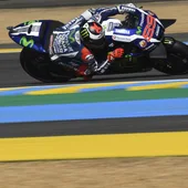 Lorenzo, en el trazado de Le Mans Lorenzo, en el trazado de Le Mans
