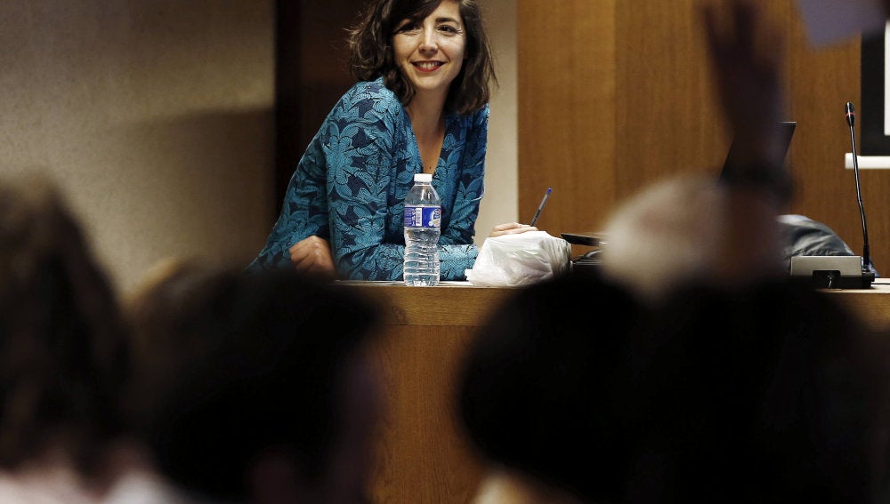 La secretaria general de Podemos en Navarra Laura Pérez