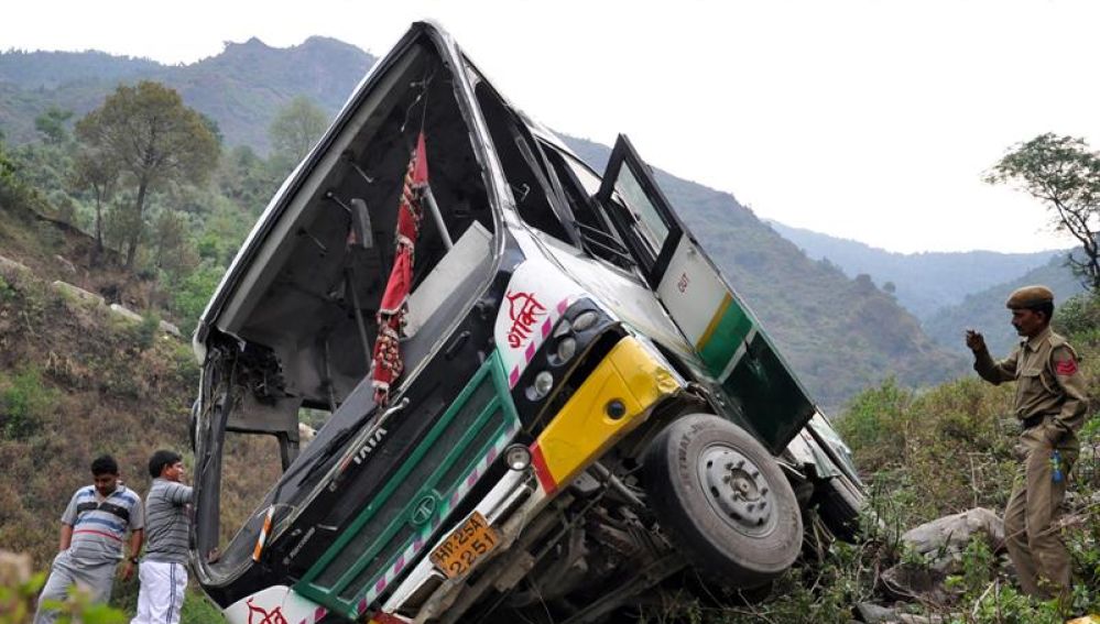 Accidente de autobús en la India