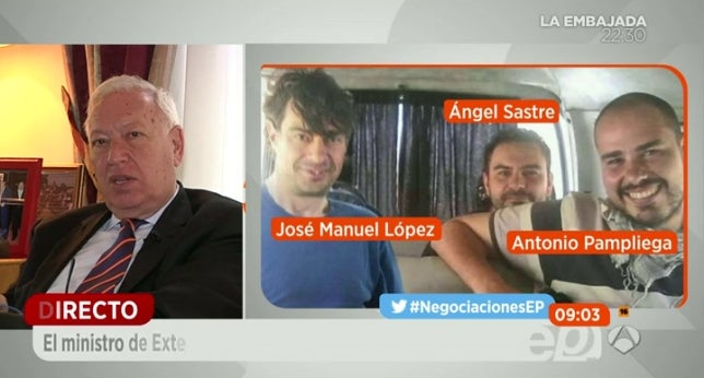 García-Margallo: "Sentimos cierta tranquilidad al saber que se trataba de Al Nusra y no de Daesh" García-Margallo: "Sentimos cierta tranquilidad al saber que se trataba de Al Nusra y no de Daesh"