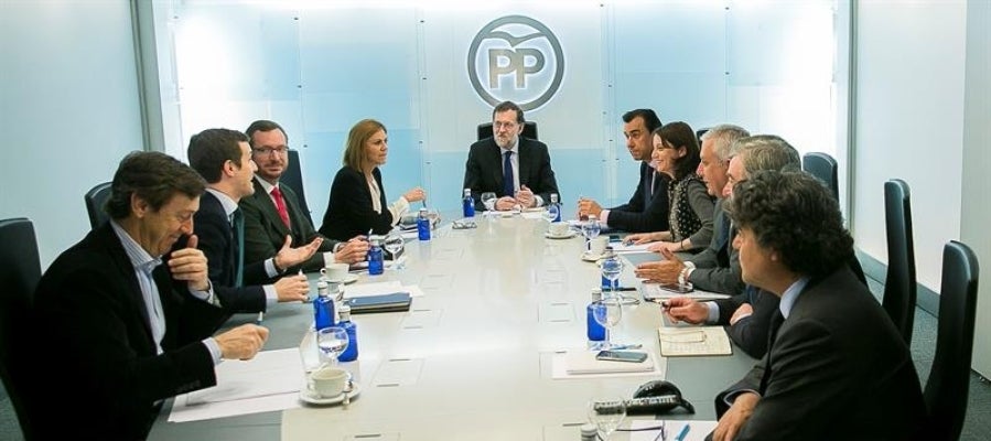 Mariano Rajoy durante la reunión del Comité de Dirección del partido Mariano Rajoy durante la reunión del Comité de Dirección del partido