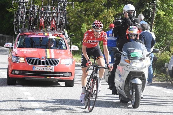 Wellems conquista en solitario el primer final en alto del Giro y Dumoulin refuerza su liderato Wellems conquista en solitario el primer final en alto del Giro y Dumoulin refuerza su liderato