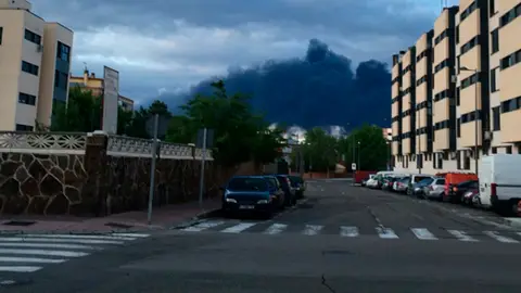 Incendio en el vertedero de neumáticos en Seseña Incendio en el vertedero de neumáticos en Seseña