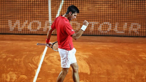 Djokovic celebra el pase a la final