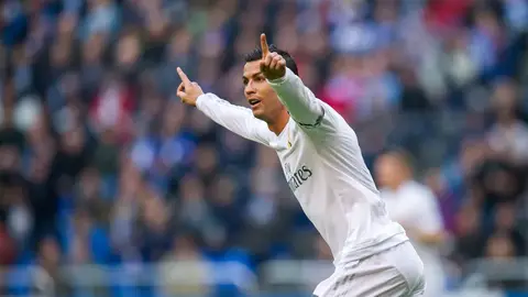 Cristiano Ronaldo celebra un gol en la última jornada de Liga Cristiano Ronaldo celebra un gol en la última jornada de Liga