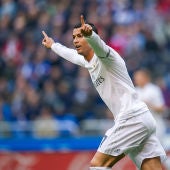 Cristiano Ronaldo celebra un gol en la última jornada de Liga