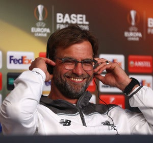 Jurgen Klopp en rueda de prensa previo a la final de la Europa League Jurgen Klopp en rueda de prensa previo a la final de la Europa League