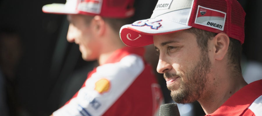 Andrea Dovizioso, durante un acto con Ducati Andrea Dovizioso, durante un acto con Ducati