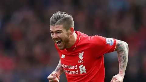 Alberto Moreno, en un partido del Liverpool Alberto Moreno, en un partido del Liverpool