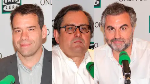 Rubén Amón, Paco Marhuenda y Carlos Alsina Rubén Amón, Paco Marhuenda y Carlos Alsina
