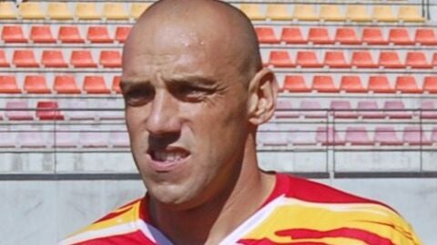 David Cabello, con la camiseta del Estepona