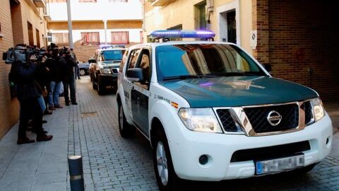 Un veh&iacute;culo de la Guardia Civil