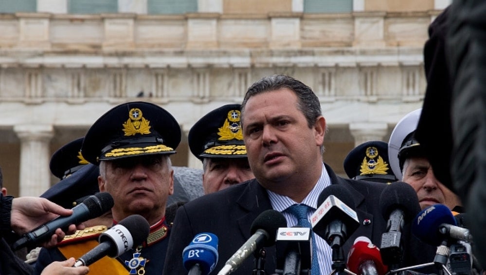 El ministro griego de Defensa, Panos Kamenos