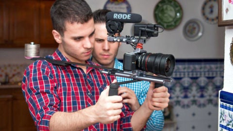 Carlos Valle durante el rodaje de 'La silla de la vida'