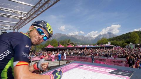 Alejandro Valverde en la etapa reina del Giro