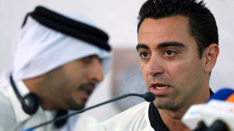 Xavi Hern&aacute;ndez con su club Al-Sadd de Qatar 