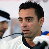 Xavi Hernández con su club Al-Sadd de Qatar Xavi Hernández con su club Al-Sadd de Qatar