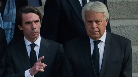 Los expresidentes del Gobierno, José María Aznar y Felipe González Los expresidentes del Gobierno, José María Aznar y Felipe González