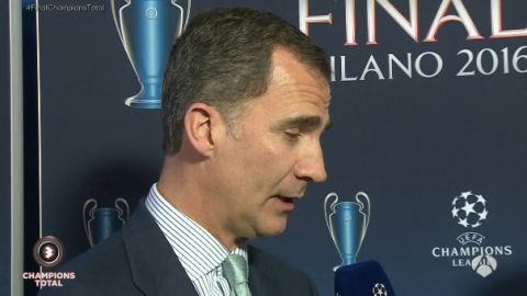 El rey Felipe VI, en San Siro