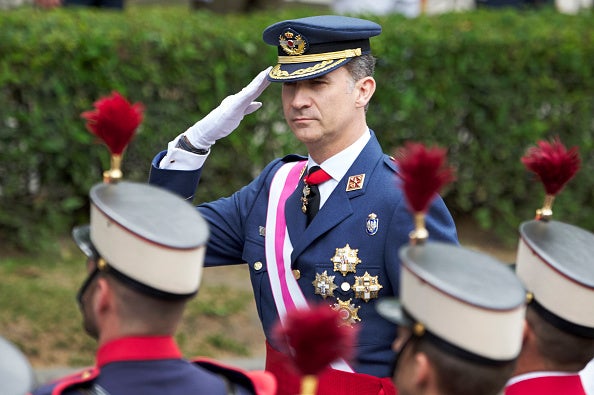 El rey Felipe VI rinde homenaje a los militares fallecidos en misiones de paz El rey Felipe VI rinde homenaje a los militares fallecidos en misiones de paz