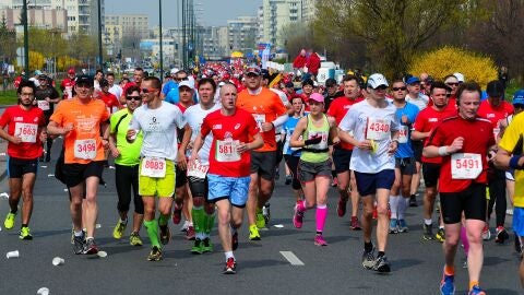 Corredores de una marat&oacute;n