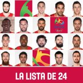 La lista de 24 preseleccionados para los Juegos Olímpicos de Río de Janeiro