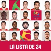 La lista de 24 preseleccionados para los Juegos Olímpicos de Río de Janeiro La lista de 24 preseleccionados para los Juegos Olímpicos de Río de Janeiro