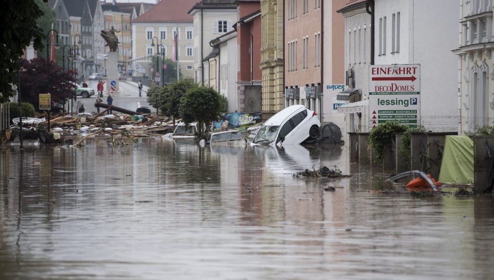 Imagen de archivo de inundaciones al sur de Alemania en 2016
