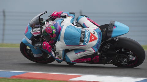 Luis Salom, durante el GP de Catalu&ntilde;a
