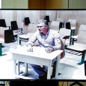 Francisco Granados, durante su comparecencia por videoconferencia en la Asamblea de Madrid