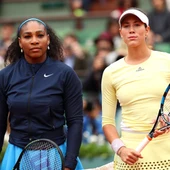 Serena Williams y Garbiñe Muguruza antes de comenzar la final de Roland Garros Serena Williams y Garbiñe Muguruza antes de comenzar la final de Roland Garros